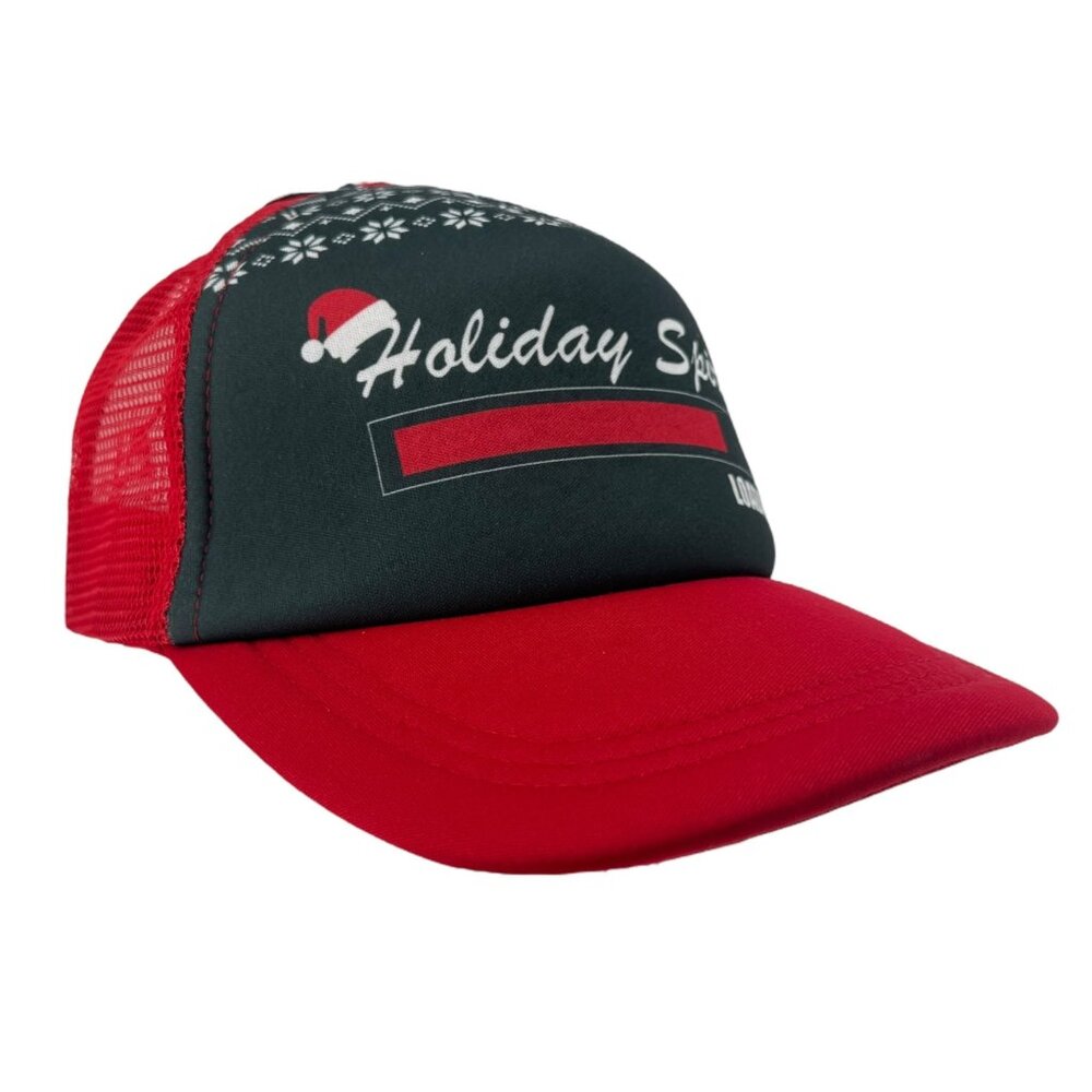 Wembley Holiday Spirit Loading Baseball Cap Snapback Hat Christmas Santa Red